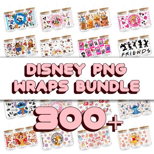 Magical Characters Bundle - 16oz PNG Cup Wrap Bundle | Instant Digital Download